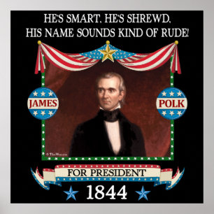 James Polk kampanjaffisch Poster