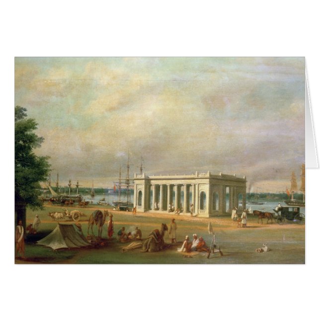 James Prinseps minnesmärke, på den Hooghli floden, Hälsningskort (Framsidan Horizontal)