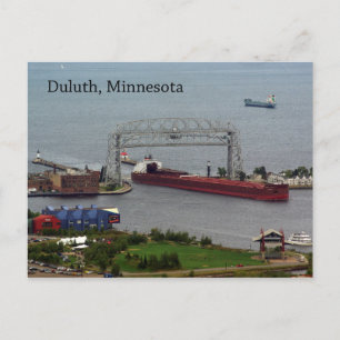 James R. Barker Entering Duluth-postkort Vykort