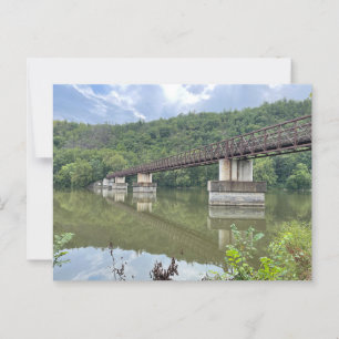 James River Footbridge Appalachian Trail Postcard Vykort