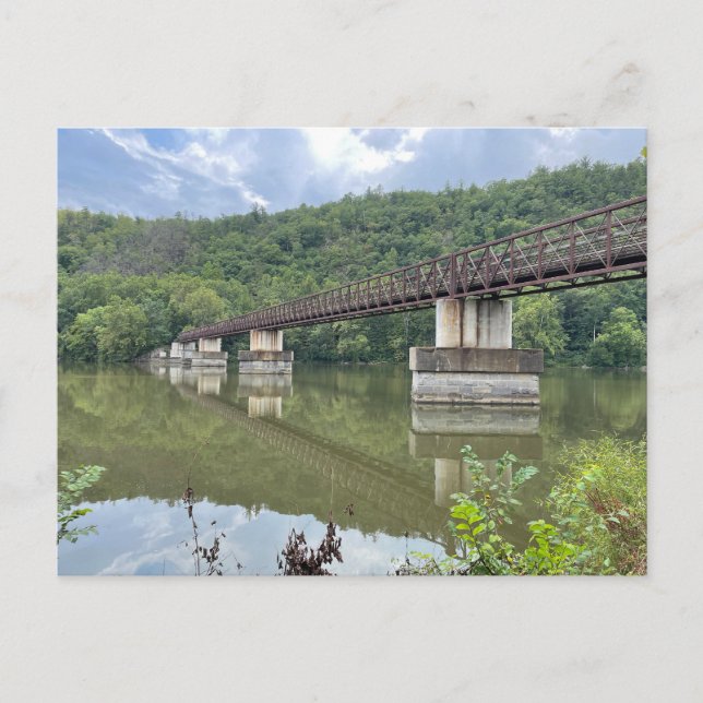 James River Footbridge Appalachian Trail Postcard Vykort (Framsida)