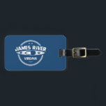 James River Virginia Kayaking Bagagebricka<br><div class="desc">James är Virginias största biflod till Chesapeake Bay,  340 miles lång är det en av de längsta floderna i Amerika som börjar och slutar i samma stat. James flödar genom Richmond och slutar mellan Newport News och Norfolk.</div>