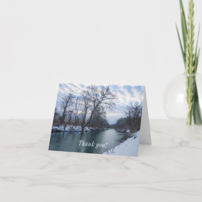 James River Winter - tackkort (Framsida)