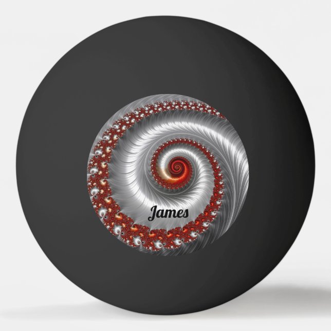JAMES ~ Silver Snäcka ~ Fractal Design ~ Pingisboll (Framsidan)