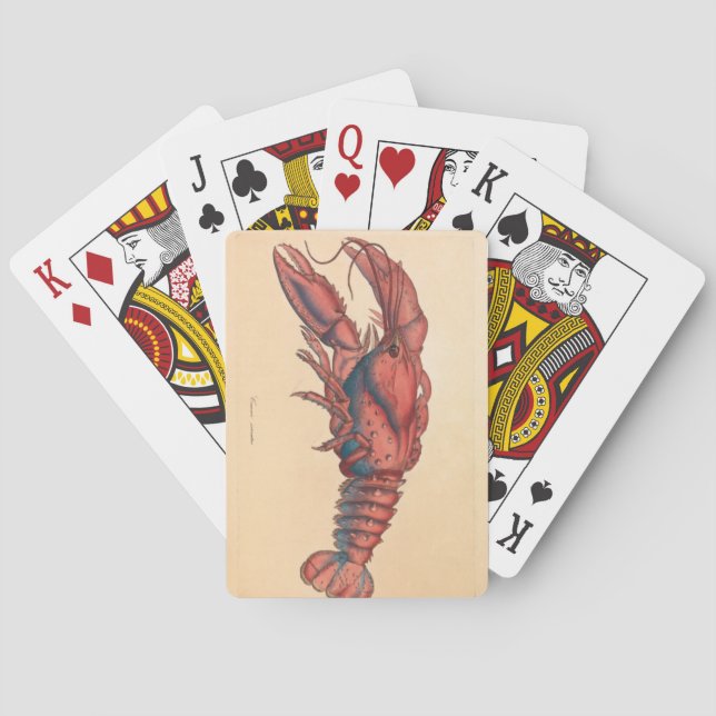 James Sowerby Serrated Lobster Casinokort (Baksidan)