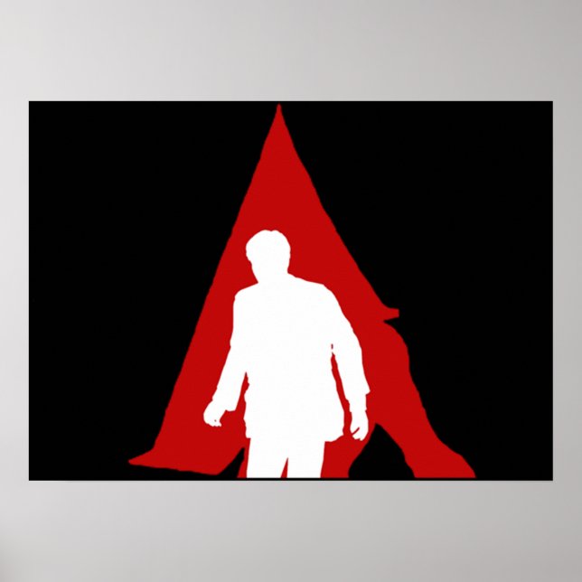 James Sunderland Pyramid Head Silent Backe Poster (Framsidan)