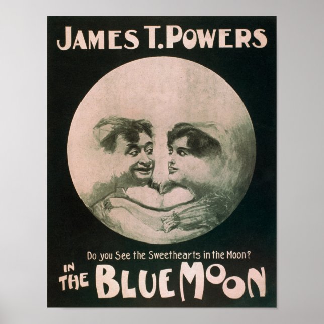 James T. Powers in the Blue Måne Theater Poster (Framsidan)