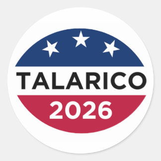 James Talarico 2026 Kampanjdekaler Runt Klistermärke