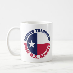 James Talarico för USA:s senat Texas Flagga Kaffemugg