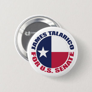 James Talarico för USA:s senat Texas Flagga Knapp