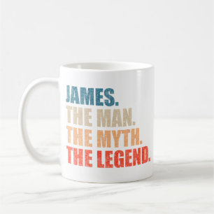 James The Man the Myth the Legend Kaffemugg