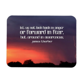 James Thurber inspirational Quote "Awareness" Flex Magnet