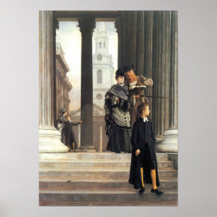 James Tissot - besökare i London Poster