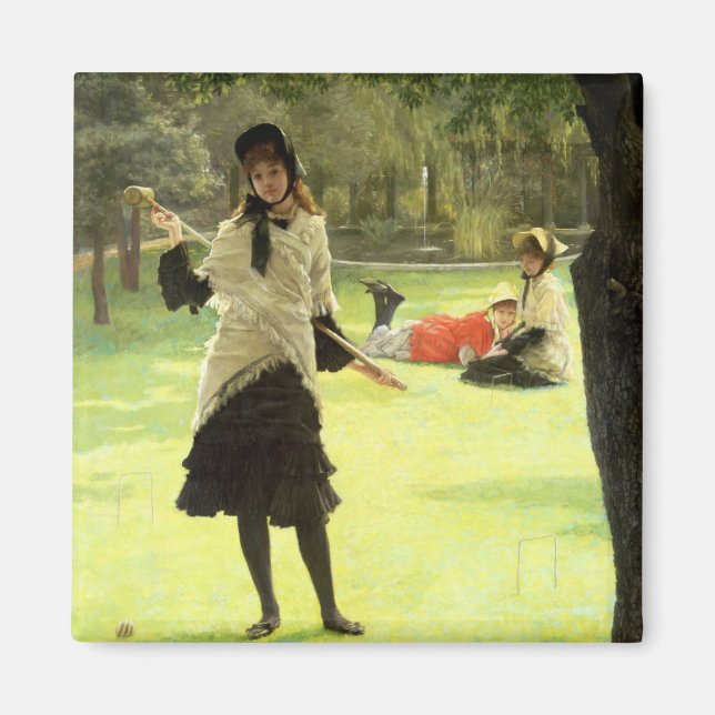 James Tissot | Croquet, 1878 Magnet (Framsidan)