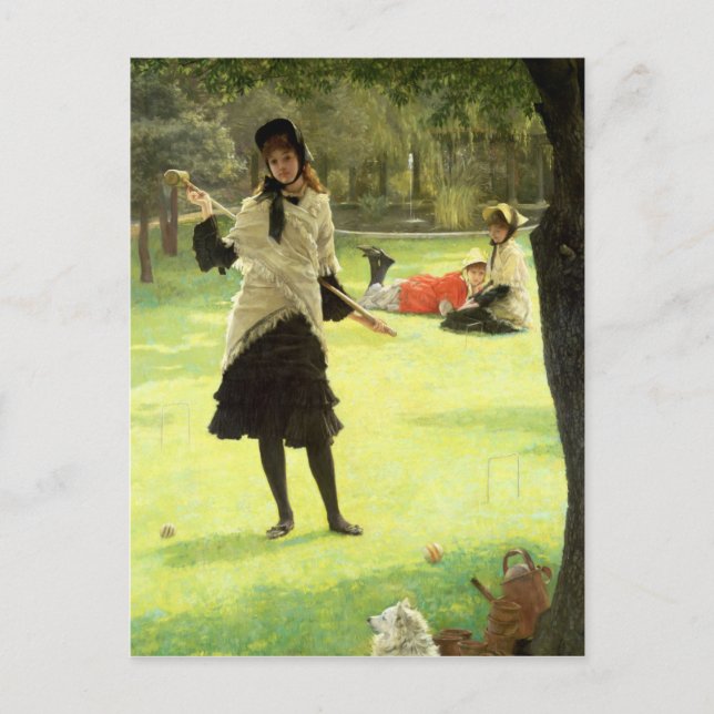 James Tissot | Croquet, 1878 Vykort (Framsida)