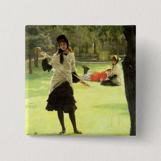 James Tissot | Croquet, c.1878 Knapp (Framsida)