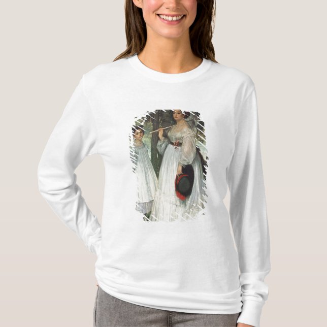 James Tissot | de två systrarna: Porträtt 1863 Tröja (Framsida)