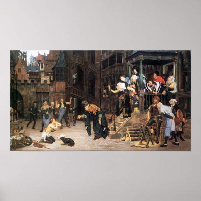 James Tissot - Den avlidne sonens återvändande Poster (Framsidan)