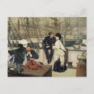James Tissot Kaptenen och mattan, 1873 Vykort