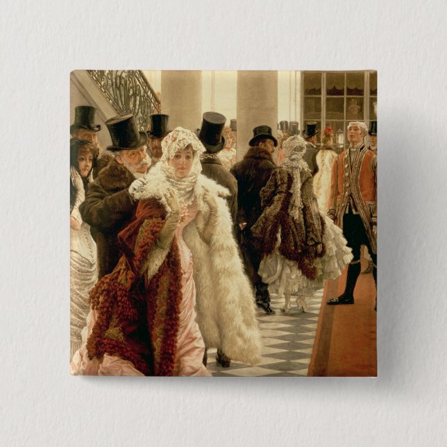 James Tissot | kvinnan av mode, 1883-5 Knapp (Framsida)