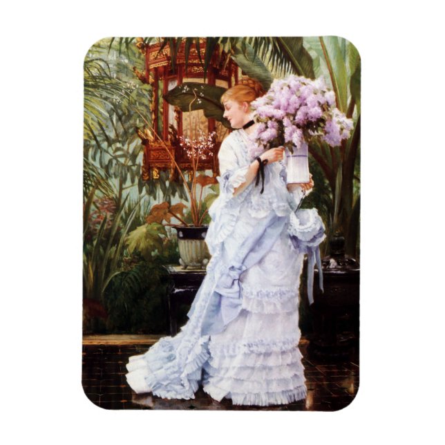 James Tissot Lilacs Magnet (Vertikal)
