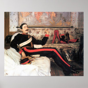 James Tissot - överste Frederick Gustavus Burnaby Poster