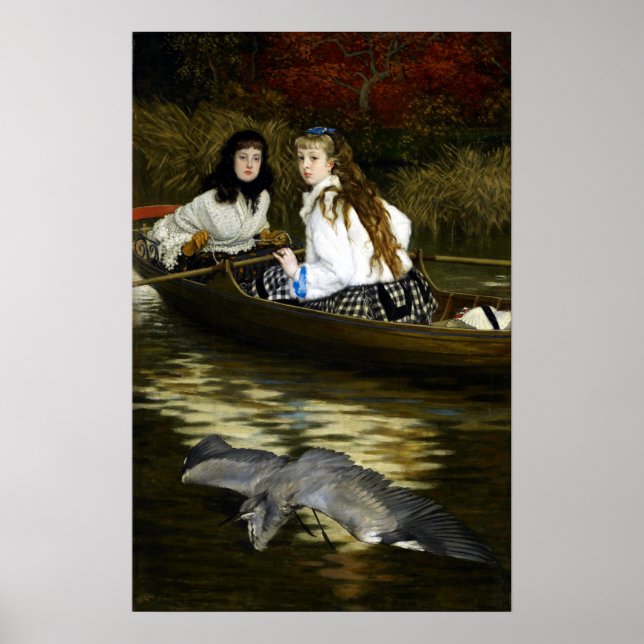 James Tissot på Thames, A Heron Poster (Framsidan)