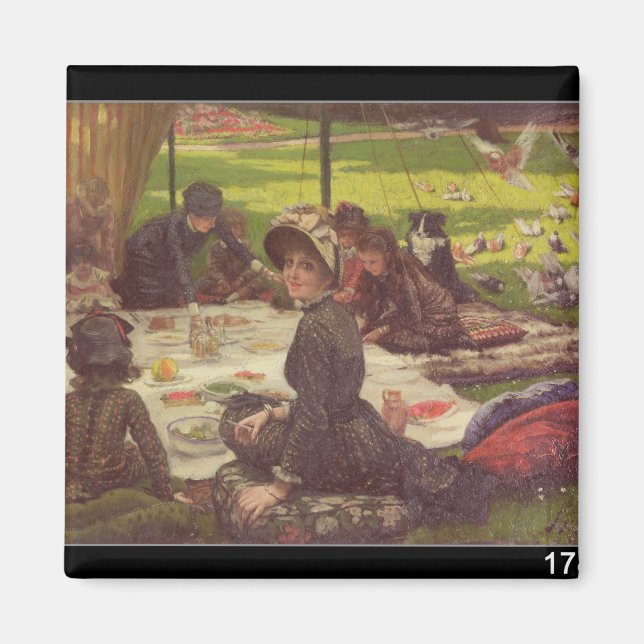 James Tissot | Picnic, c.1881-2 Magnet (Framsidan)