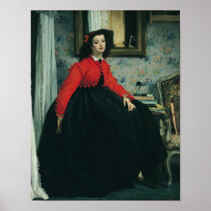 James Tissot Porträtt i Mlle. L.L. 1864 Poster