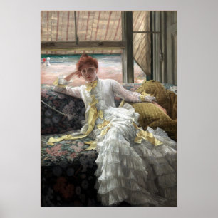James Tissot Seaside (juli Execimen of a Porträtt) Poster