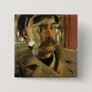 James Tissot självporträtt, c.1865 Knapp