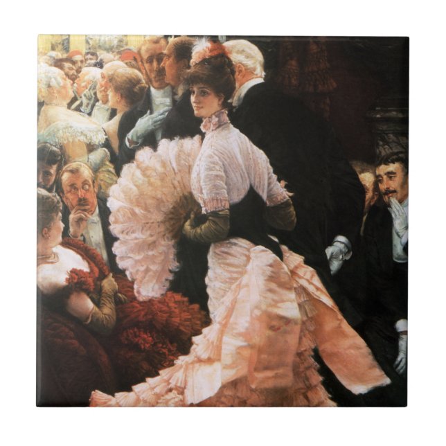 James Tissot som den politiska damen belägger med Kakelplatta (Framsidan)