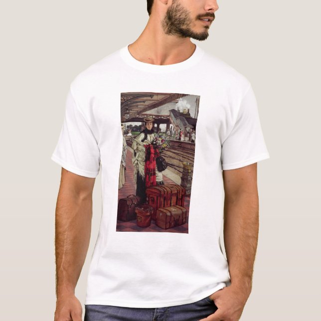 James Tissot | som väntar på stationen T Shirt (Framsida)