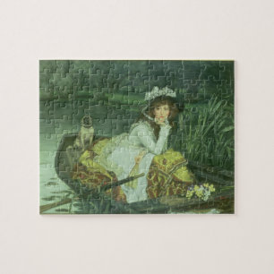 James Tissot ung kvinna i ett fartyg eller Pussel