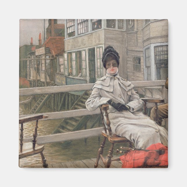 James Tissot | Väntande på färjan, 1878 Magnet (Framsidan)