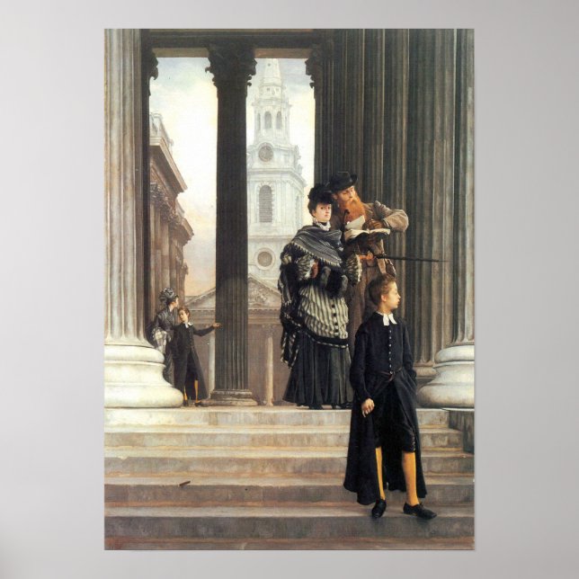 James Tissot - Visitors in London Poster (Framsidan)