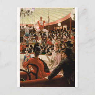 James Tissot - Women of Paris the Circus Älskare Vykort