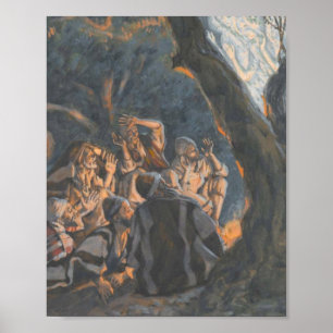 James Tissot's - ängeln och Shepherdsen Poster
