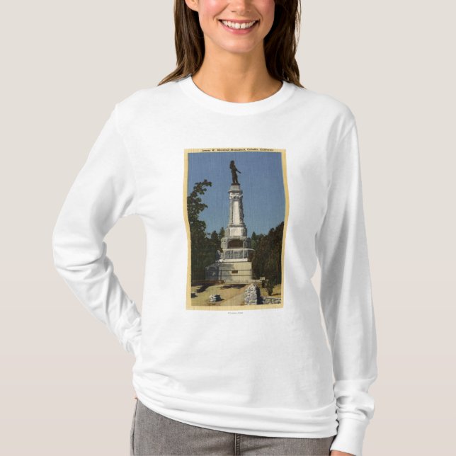 James W. Marshall Monument beskådar nr. 2 T Shirt (Framsida)