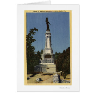 James W. Marshall Monument View nr 2 Hälsningskort