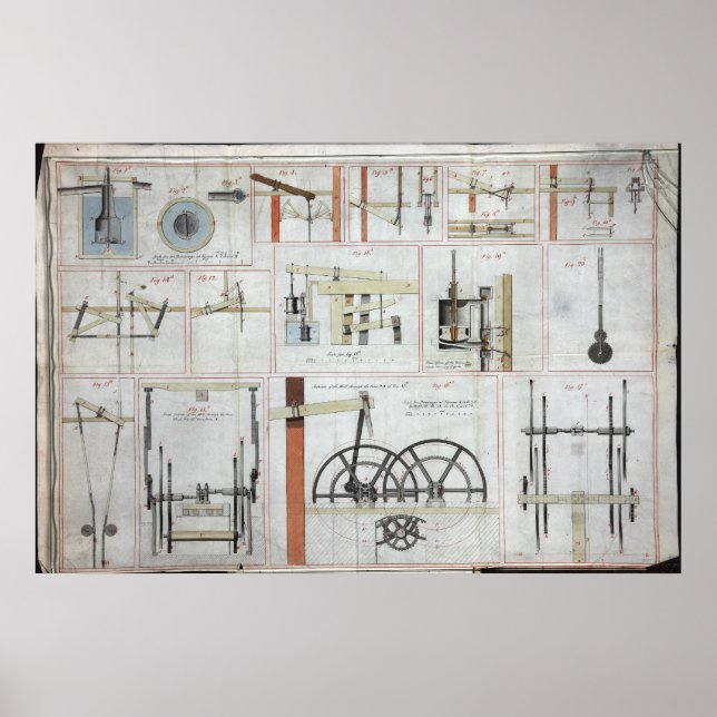 James Watt Steam Engine Poster (Framsidan)