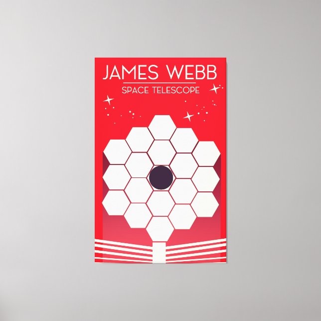 james webb-rymdteleskopet, canvastryck (Framsida)