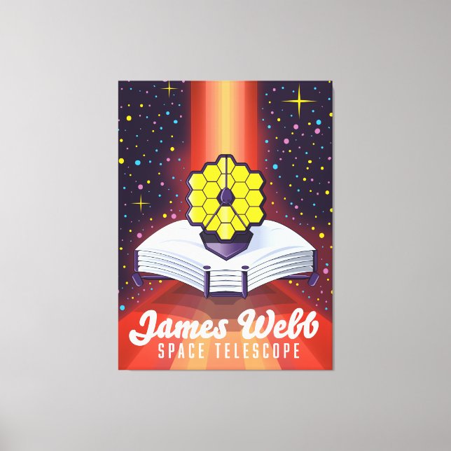 James Webb-rymdteleskopet. Canvastryck (Framsida)
