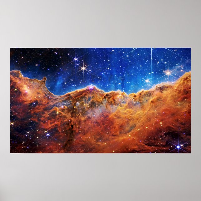 James Webb-rymdteleskopet Carina-nebulosan Affisch (Framsidan)