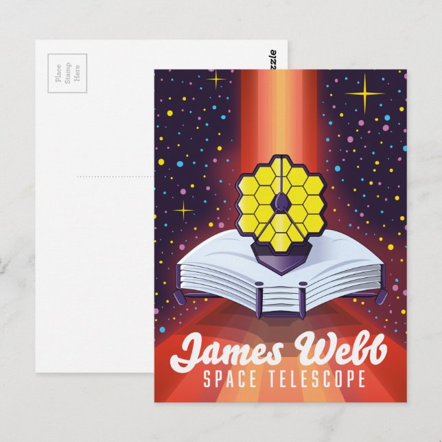 James Webb-rymdteleskopet Vykort (Fram/baksida)