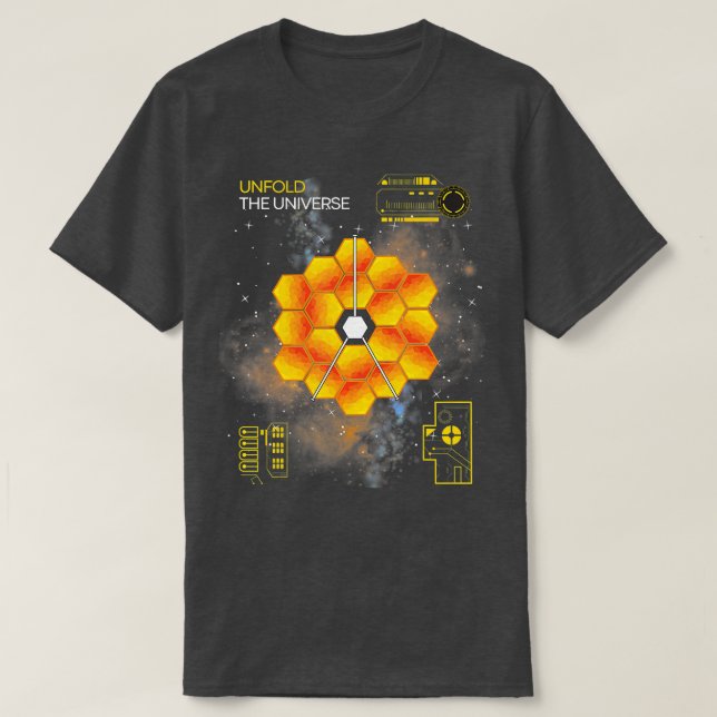 James Webb Space elescope Art JWS Unfold the Unive T Shirt (Design framsida)