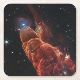 James Webb Space Telescope Cosmic Tornado Underlägg Papper Kvadrat