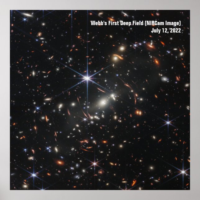 James Webb Space Telescope First Image InfrRED Poster (Framsidan)