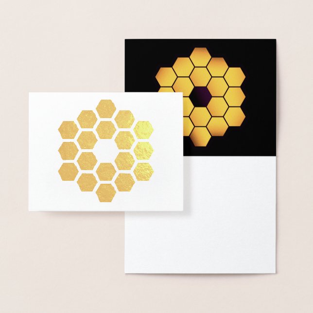 James Webb Space Telescope Gold Foil Card Folierat Kort (Display)