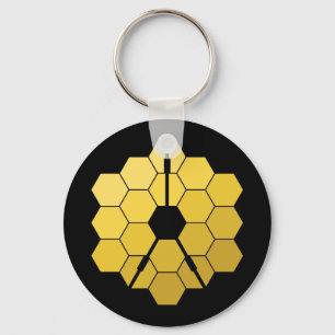 James Webb Space Telescope Gult Spegel Artwork Nyckelring